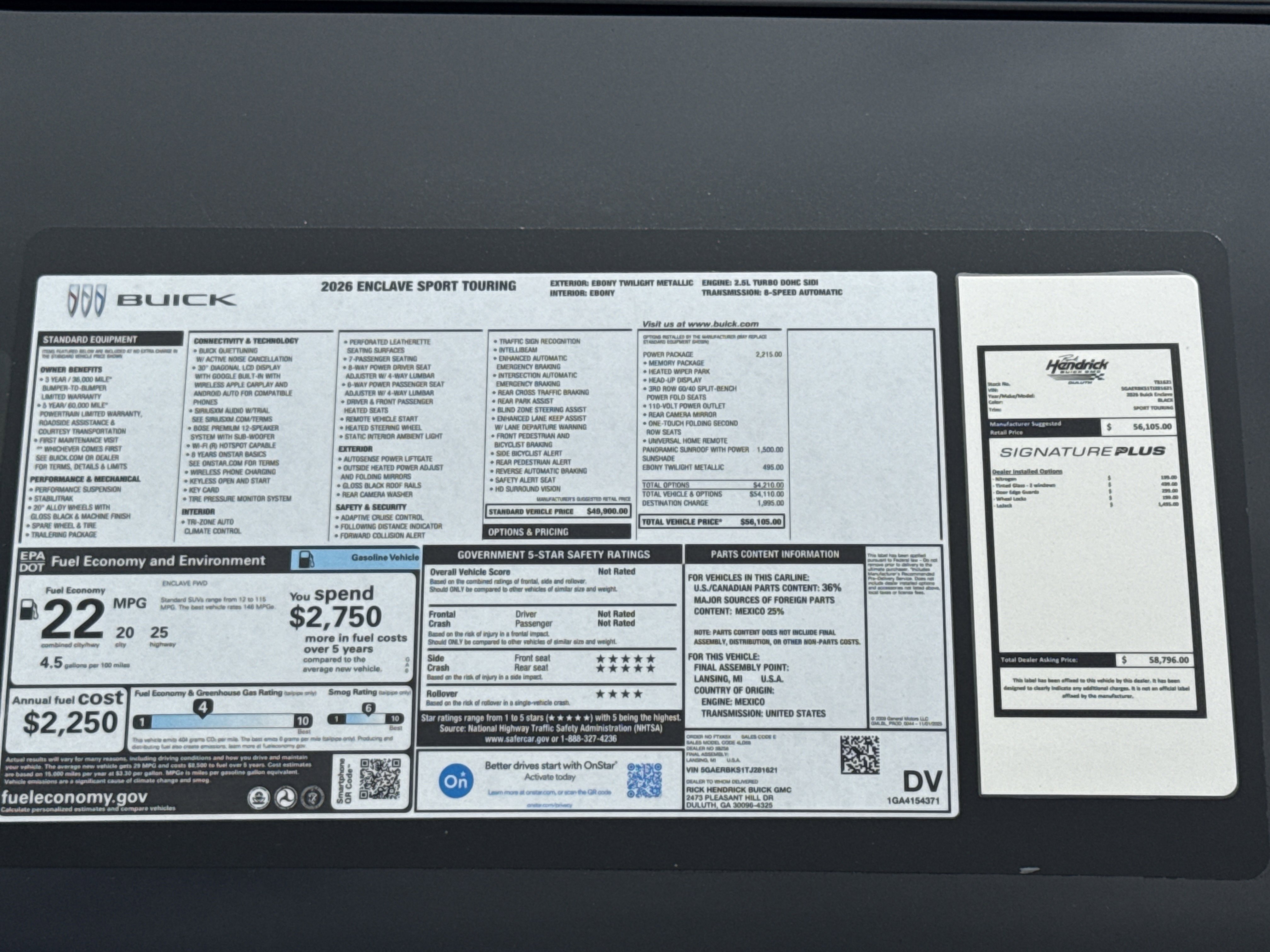 New 2026 Buick Enclave Sport Touring w/ Power Package image 40