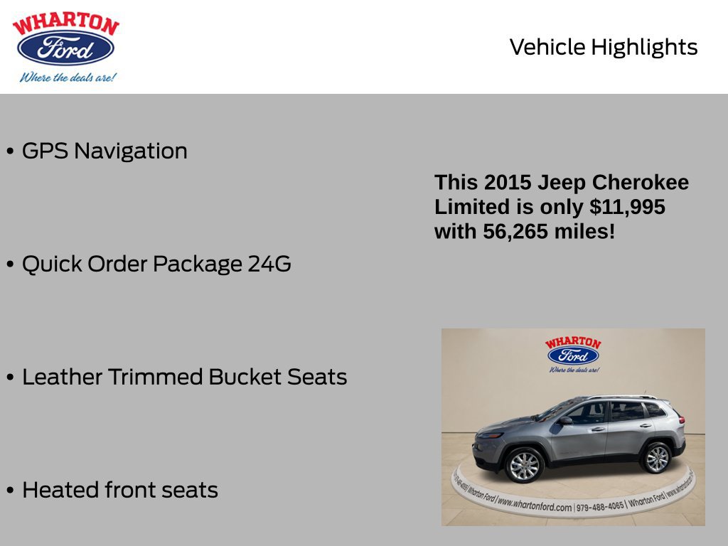 Used 2015 Jeep Cherokee Limited FWD image 5