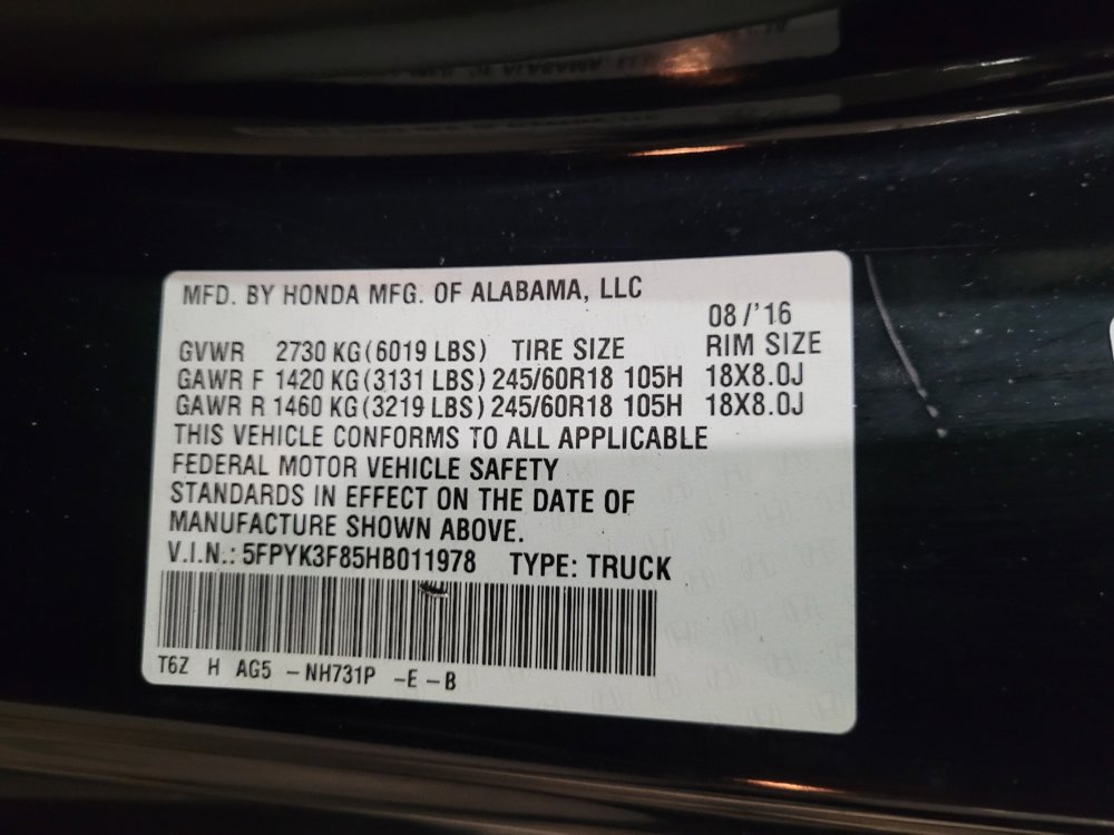 Used 2017 Honda Ridgeline Black Edition image 33