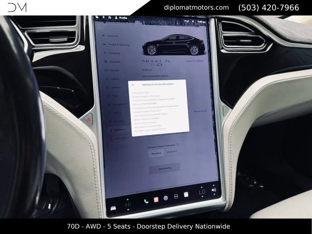 Used 2015 Tesla Model S 70D AWD/4WD image 34