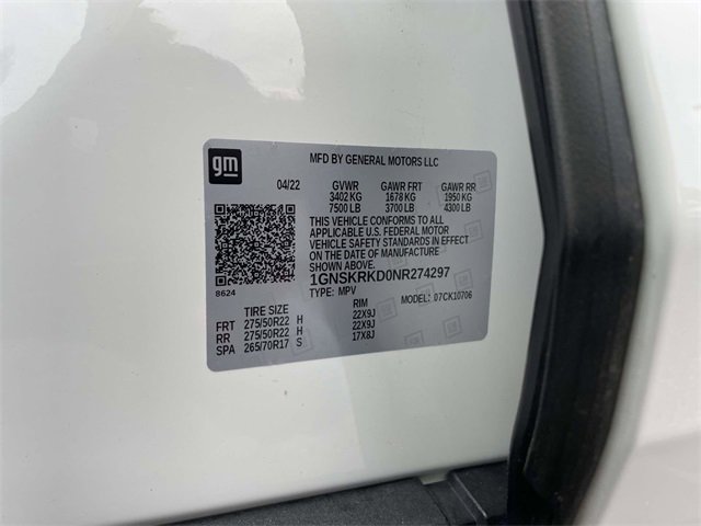 Used 2022 Chevrolet Tahoe RST w/ Luxury Package image 33