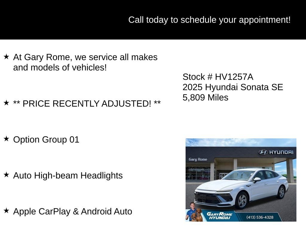 Certified 2025 Hyundai Sonata SE FWD image 6
