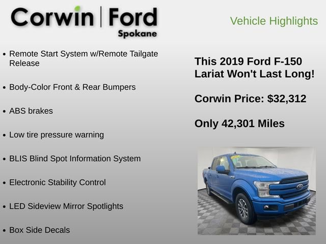 Used 2019 Ford F150 Lariat w/ Equipment Group 502A Luxury image 36