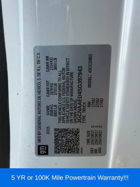 Used 2025 Chevrolet Silverado 1500 W/T RWD image 8