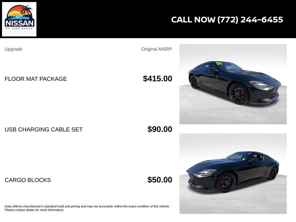 Certified 2025 Nissan Z Performance w/ Floor Mat Package RWD image 6