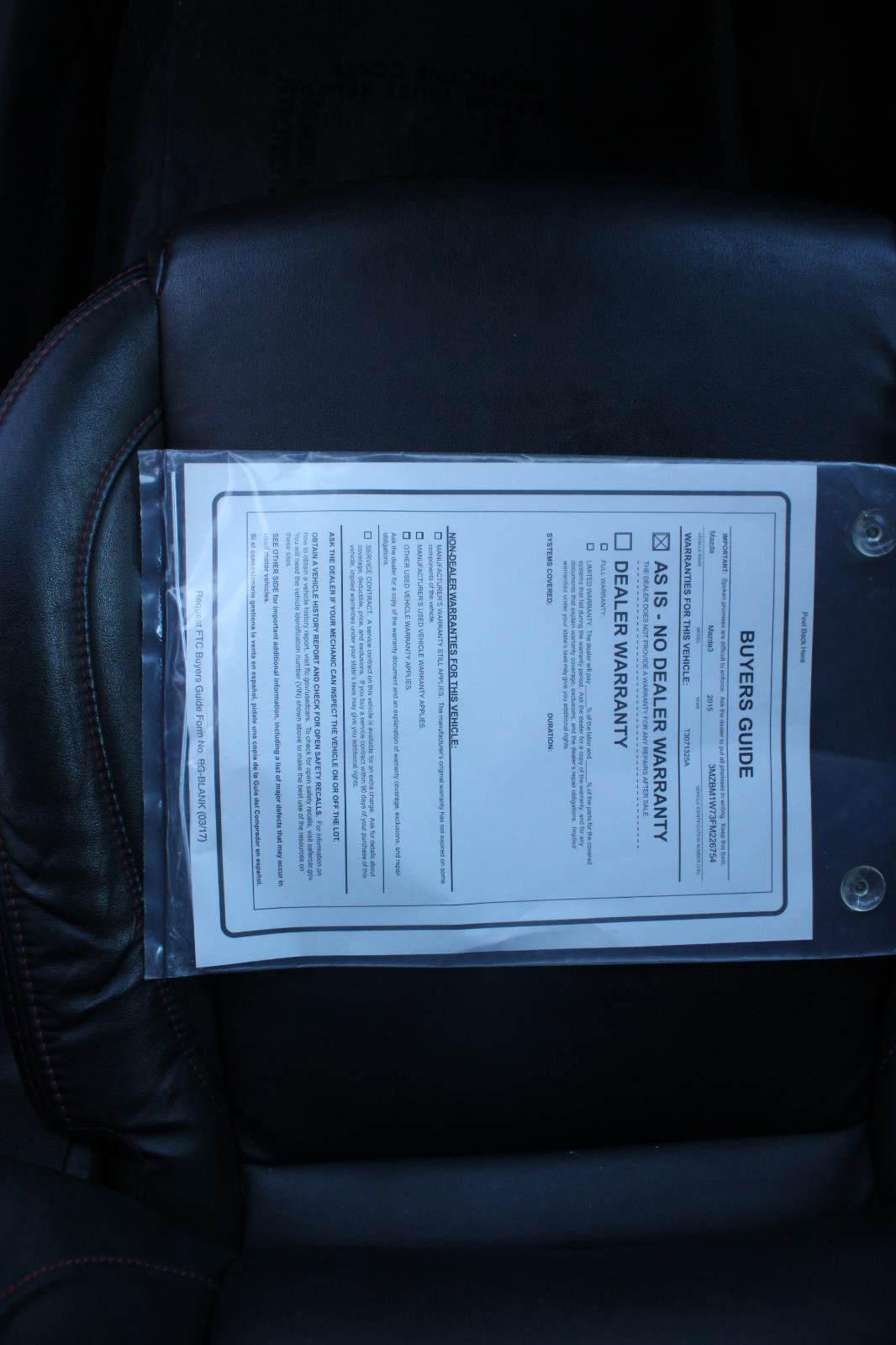 Used 2015 MAZDA MAZDA3 i Grand Touring image 43