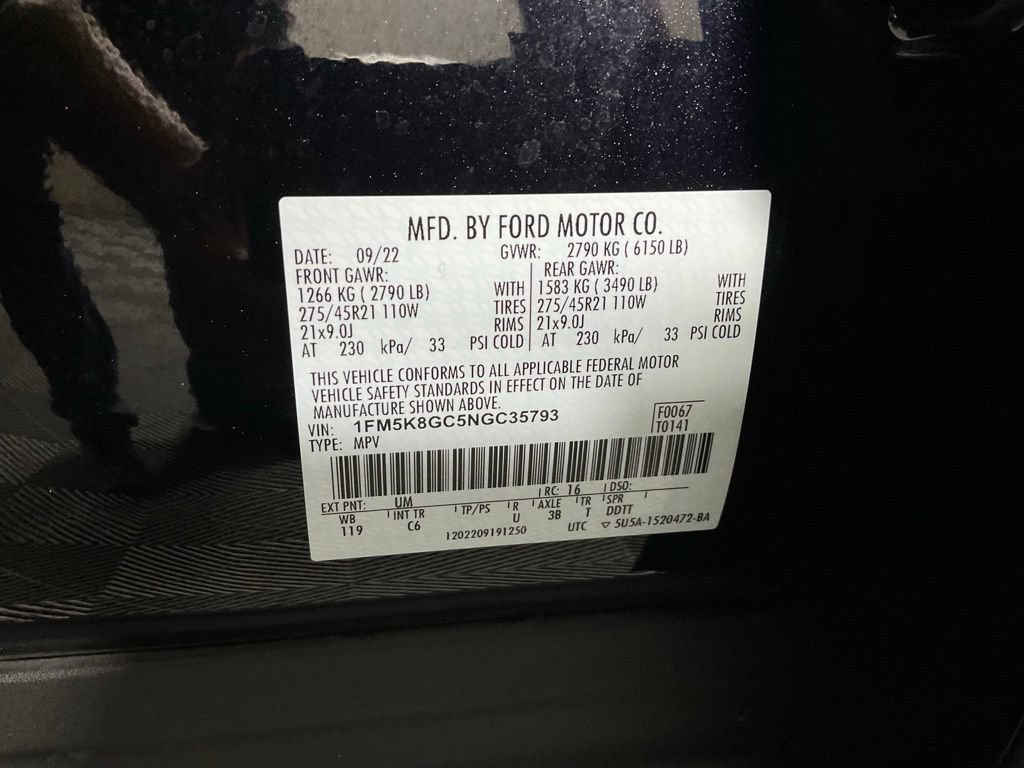 Certified 2022 Ford Explorer ST w/ Equipment Group 401A AWD/4WD image 28