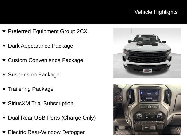 Certified 2025 Chevrolet Silverado 1500 Custom Trail Boss w/ Dark Appearance Package AWD/4WD image 16