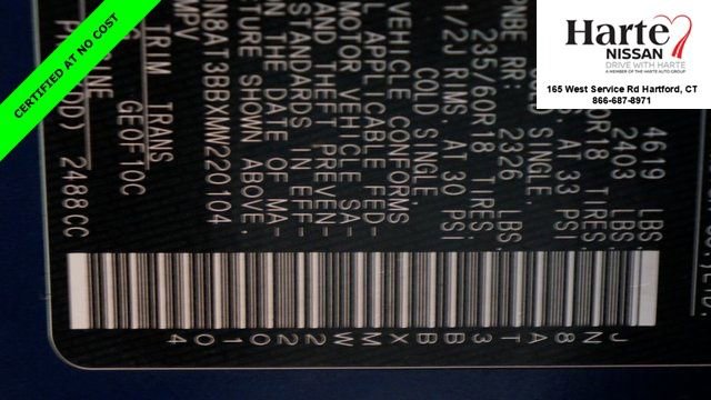 Certified 2021 Nissan Rogue SV image 86