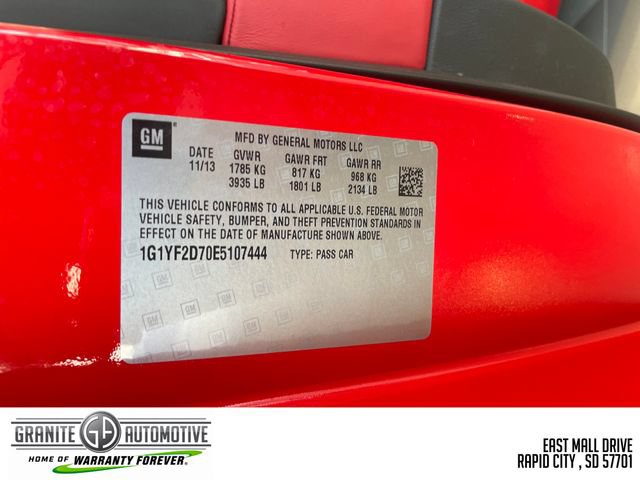 Used 2014 Chevrolet Corvette Stingray Coupe w/ 3LT Preferred Equipment Group RWD image 24