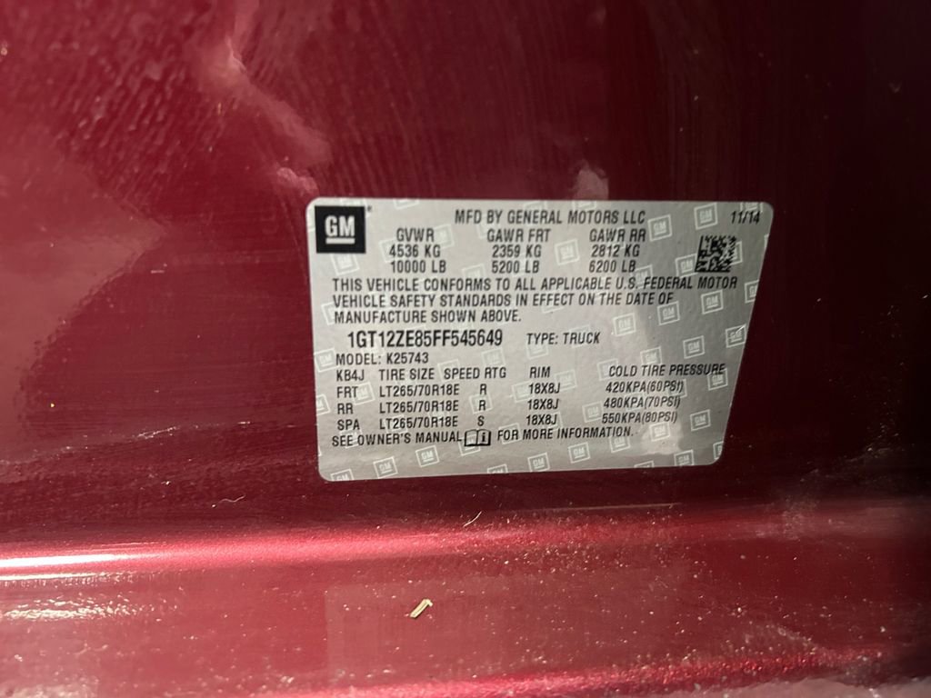 Used 2015 GMC Sierra 2500 SLT w/ Duramax Plus Package image 34