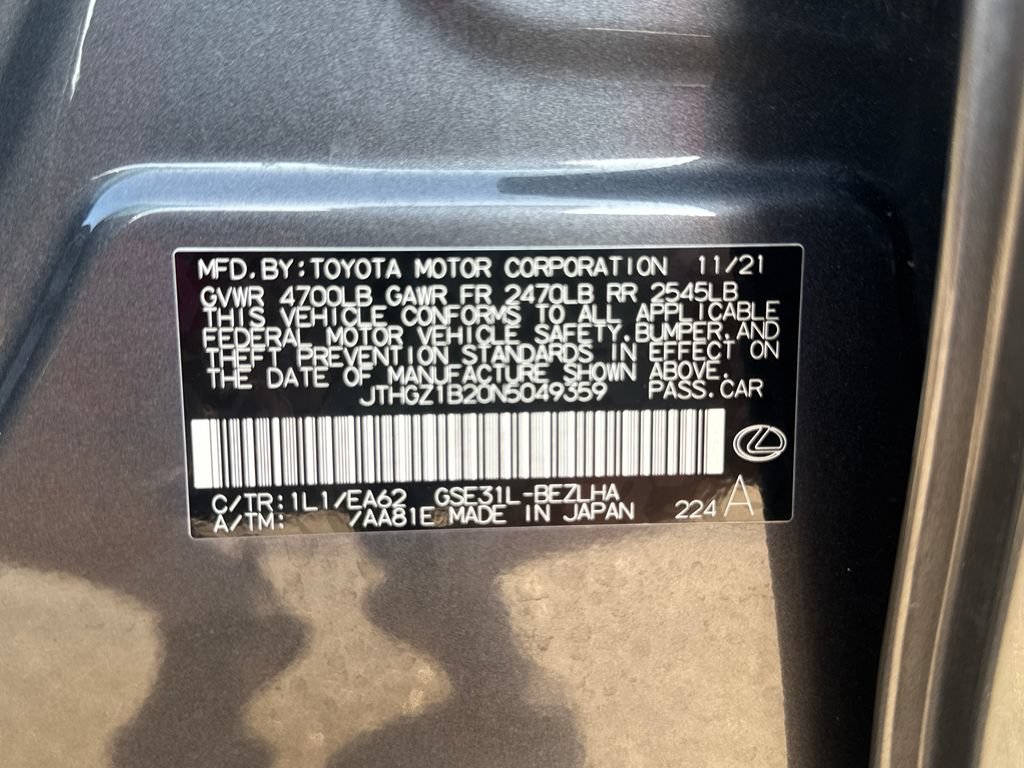 Used 2022 Lexus IS 350 F Sport w/ Navigation Package RWD image 36