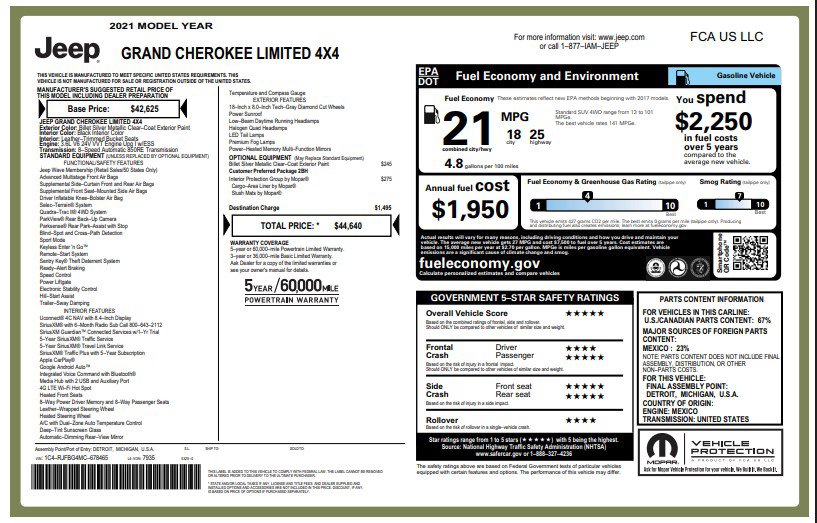 Used 2021 Jeep Grand Cherokee Limited image 4