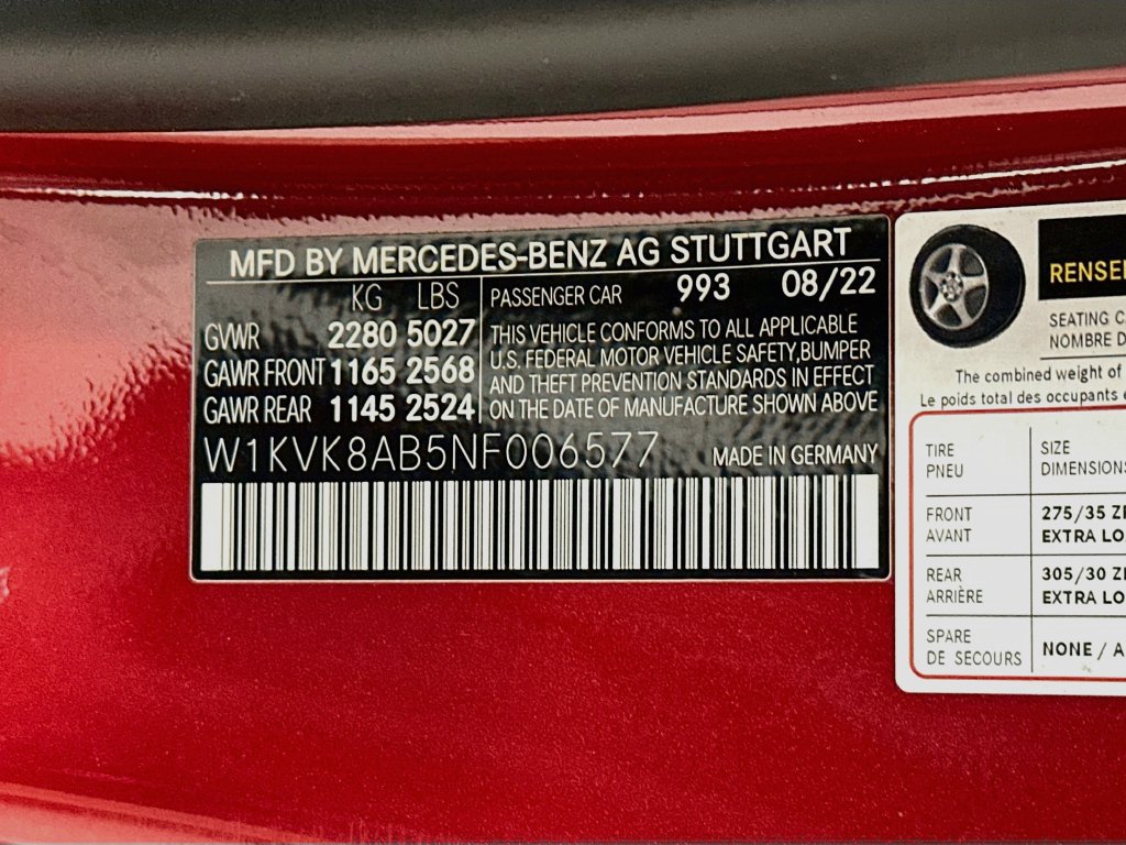 Certified 2022 Mercedes-Benz SL 55 AMG 4MATIC w/ Driver Assistance Package image 33