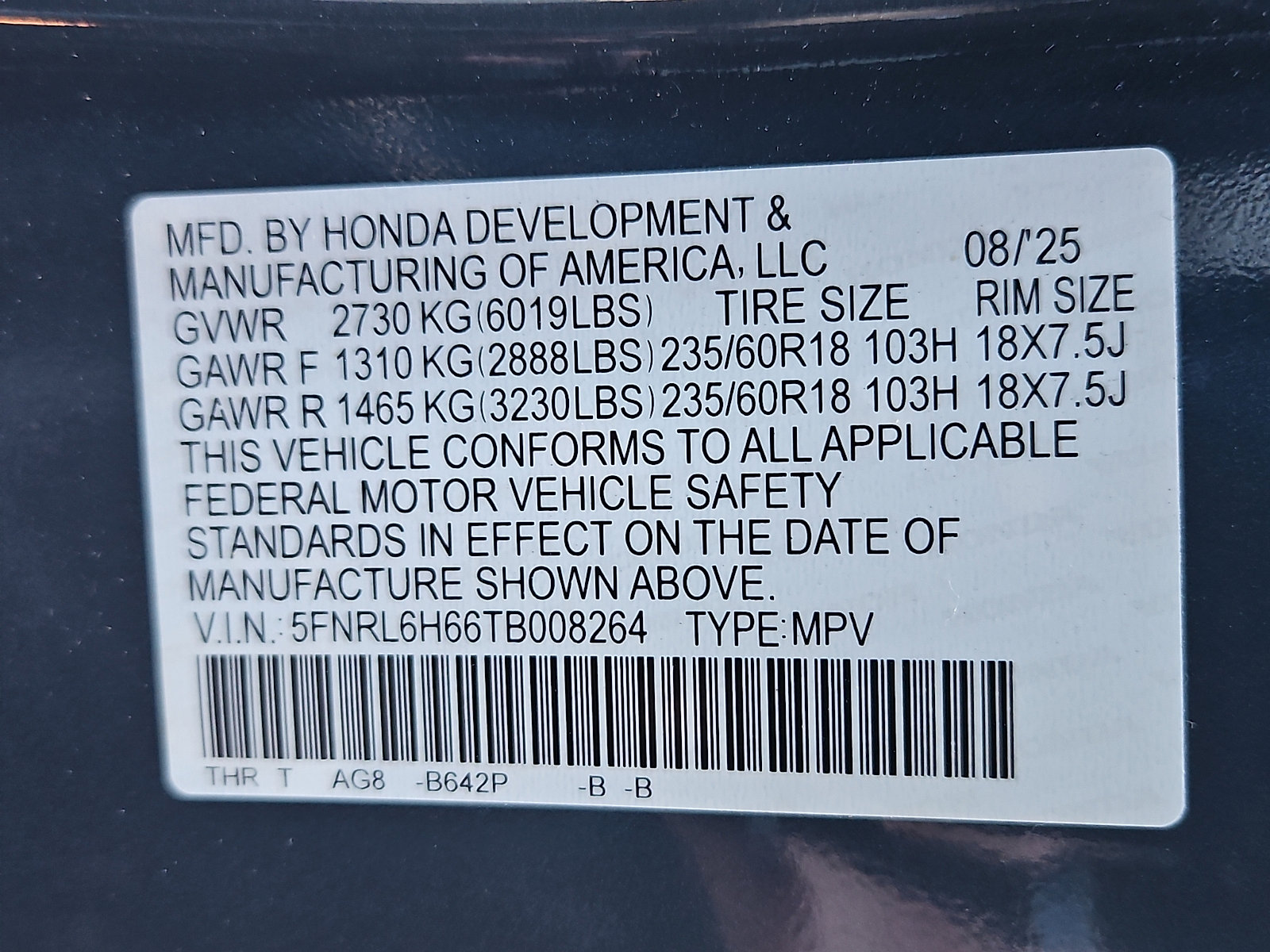 Certified 2026 Honda Odyssey EX-L image 32