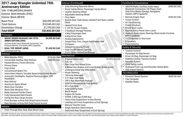 Used 2017 Jeep Wrangler Unlimited Sahara image 7