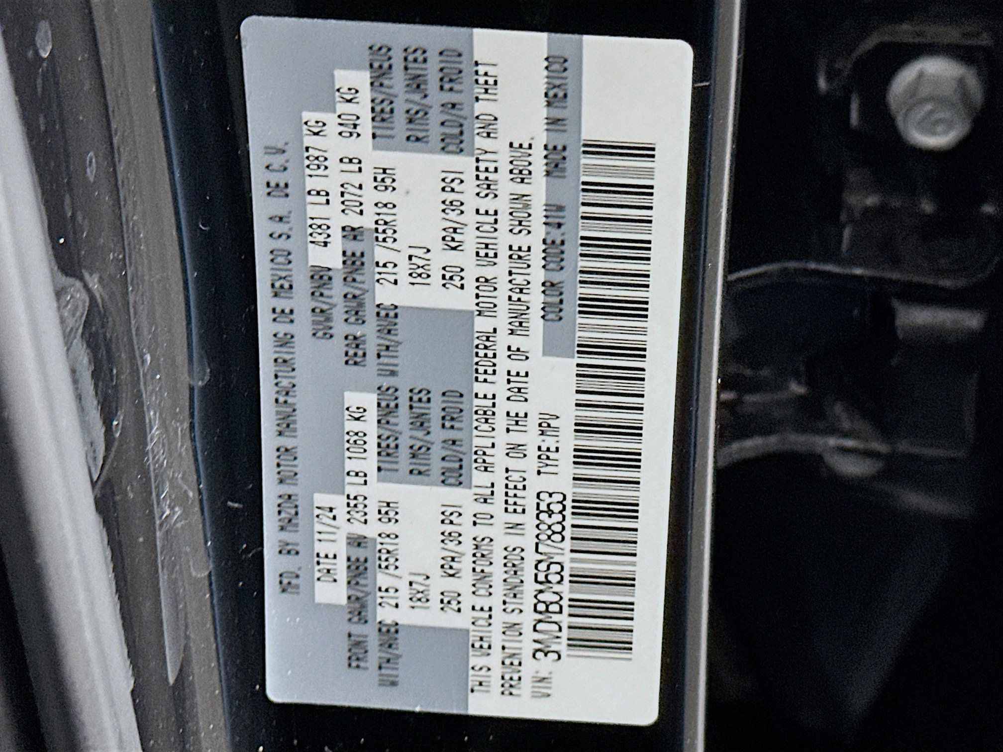 Used 2025 MAZDA CX-30 AWD 2.5 S w/ Preferred Package image 12