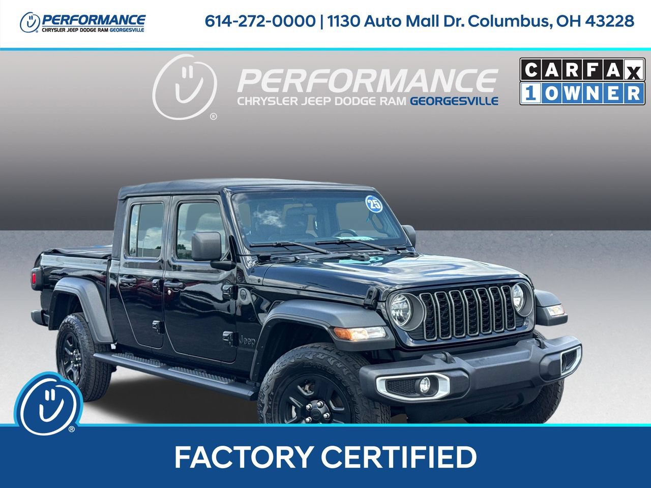 Certified 2025 Jeep Gladiator Sport