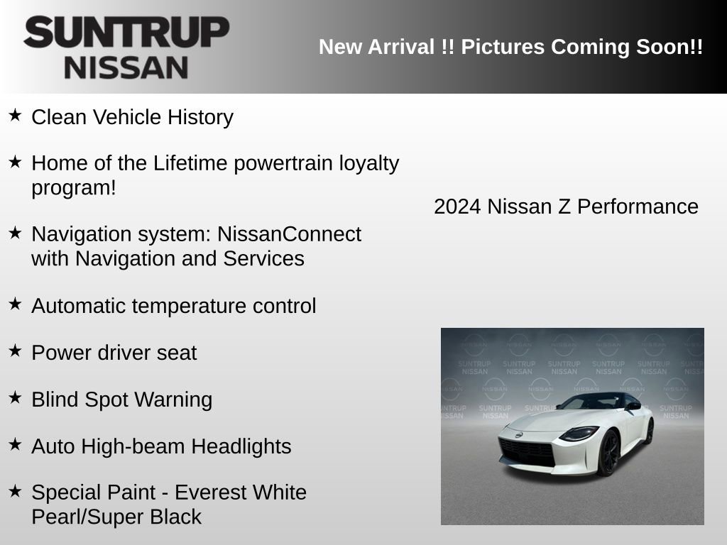 Used 2024 Nissan Z Performance w/ Floor Mat Package RWD image 6