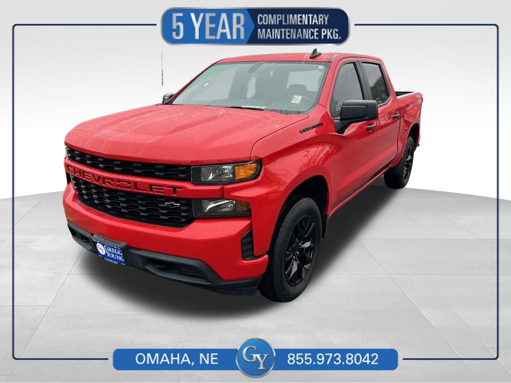 Used 2021 Chevrolet Silverado 1500 Custom w/ LPO, Dark Essentials Package