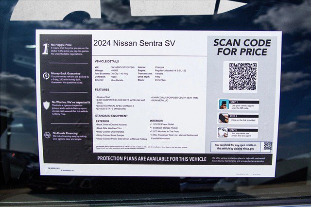 Used 2024 Nissan Sentra SV FWD image 27