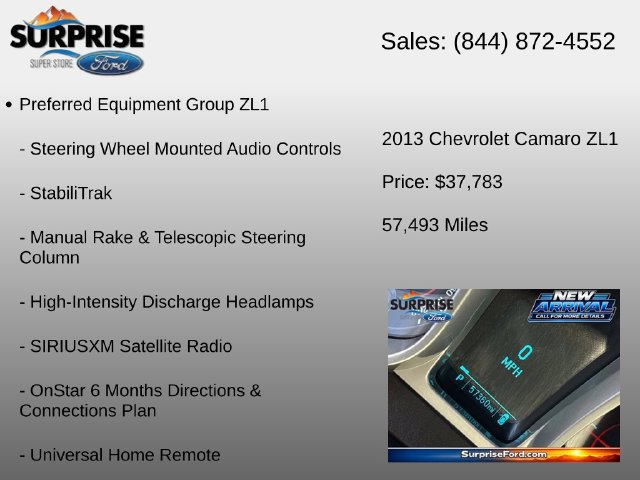 Used 2013 Chevrolet Camaro ZL1 RWD image 18