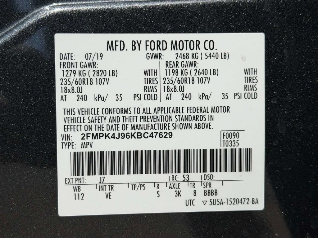 Used 2019 Ford Edge SEL w/ Equipment Group 201A AWD/4WD image 35