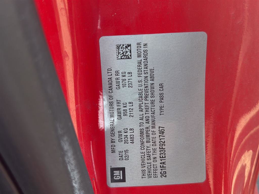 Used 2015 Chevrolet Camaro LS w/ Black Rally Stripe Package image 16