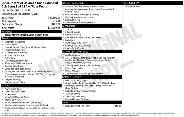 Used 2018 Chevrolet Colorado 2WD Extended Cab image 5