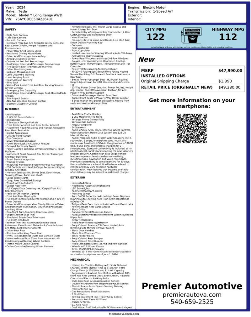 Used 2024 Tesla Model Y Long Range image 2