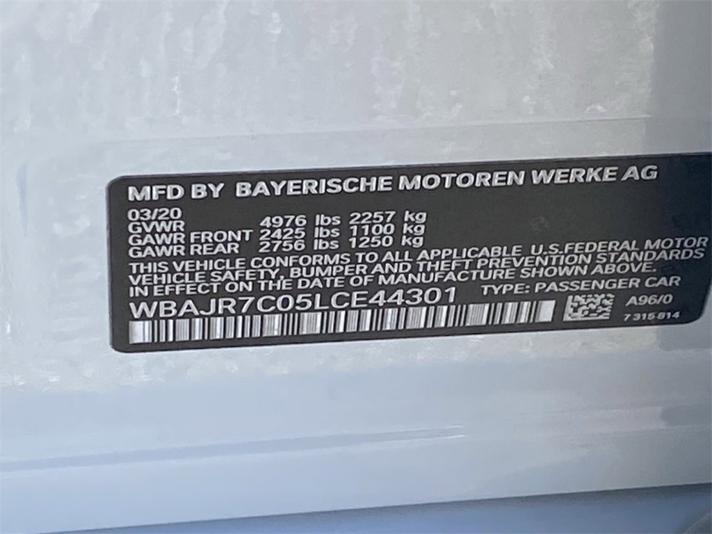 Used 2020 BMW 530i xDrive w/ Premium Package image 33