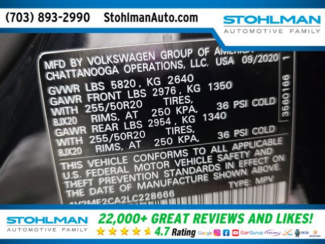 Used 2020 Volkswagen Atlas Cross Sport SEL image 39