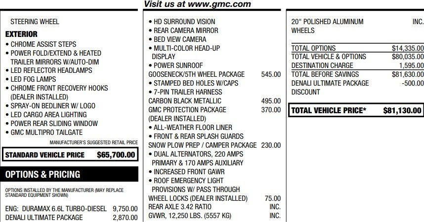 Used 2020 GMC Sierra 3500 Denali w/ Denali Ultimate Package image 2