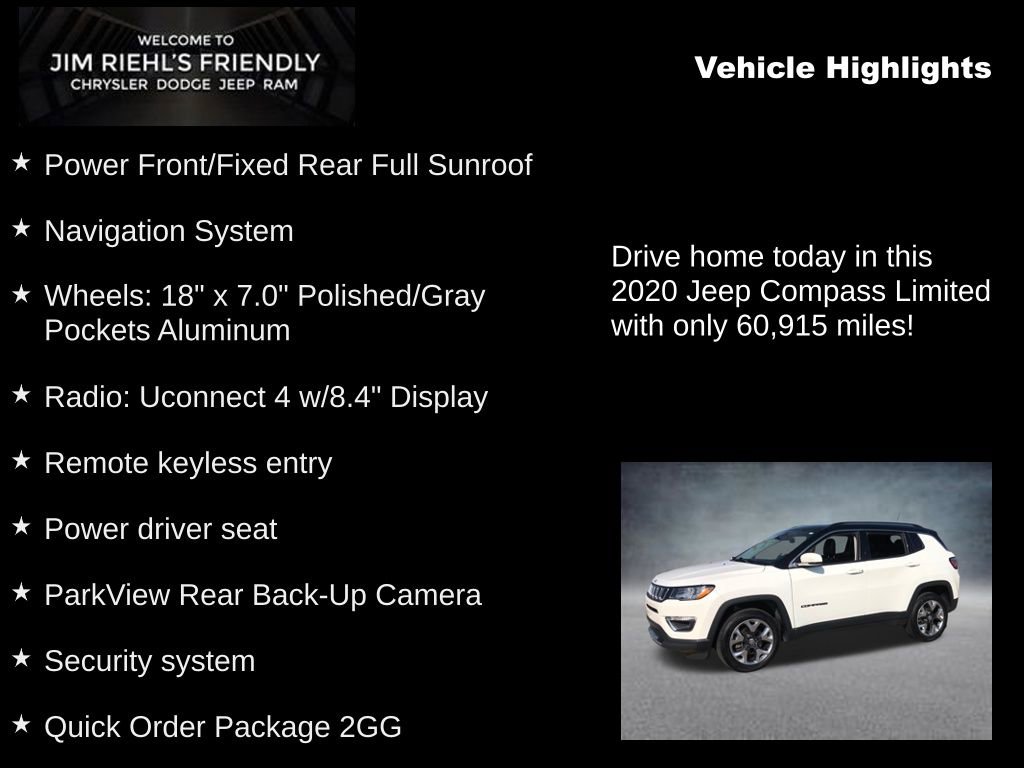 Used 2020 Jeep Compass Limited AWD/4WD image 5
