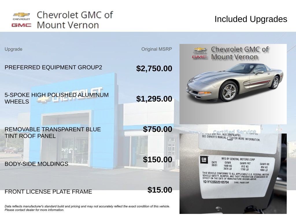 Used 2002 Chevrolet Corvette Coupe w/ Preferred Equipment Group2 image 6