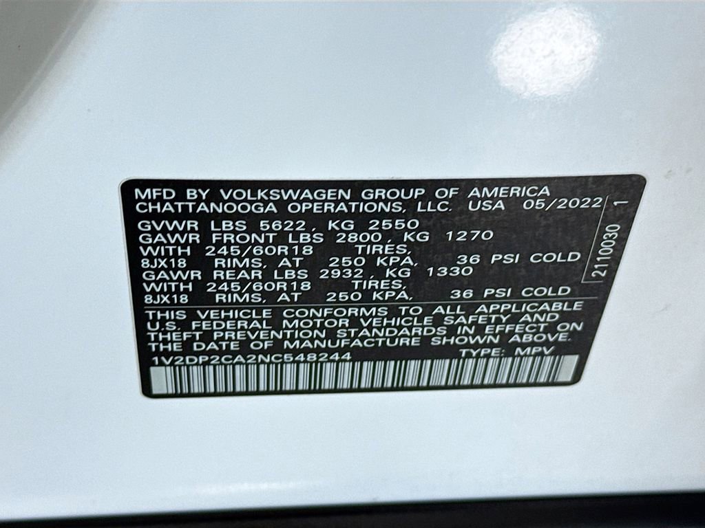 Used 2022 Volkswagen Atlas SE FWD image 36