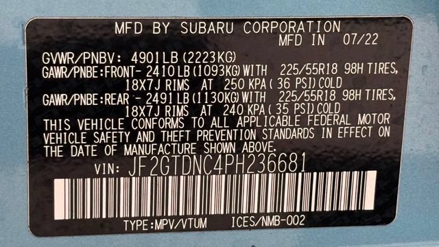 Used 2023 Subaru Crosstrek Hybrid w/ Moonroof Package w/Navigation AWD/4WD image 44