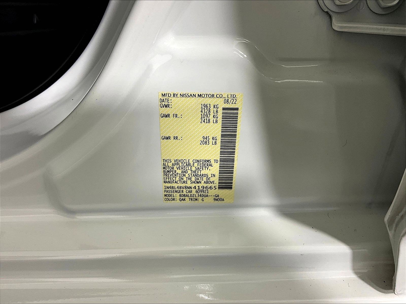 Certified 2022 Nissan Altima 2.5 S w/ Driver Assist Package FWD image 19