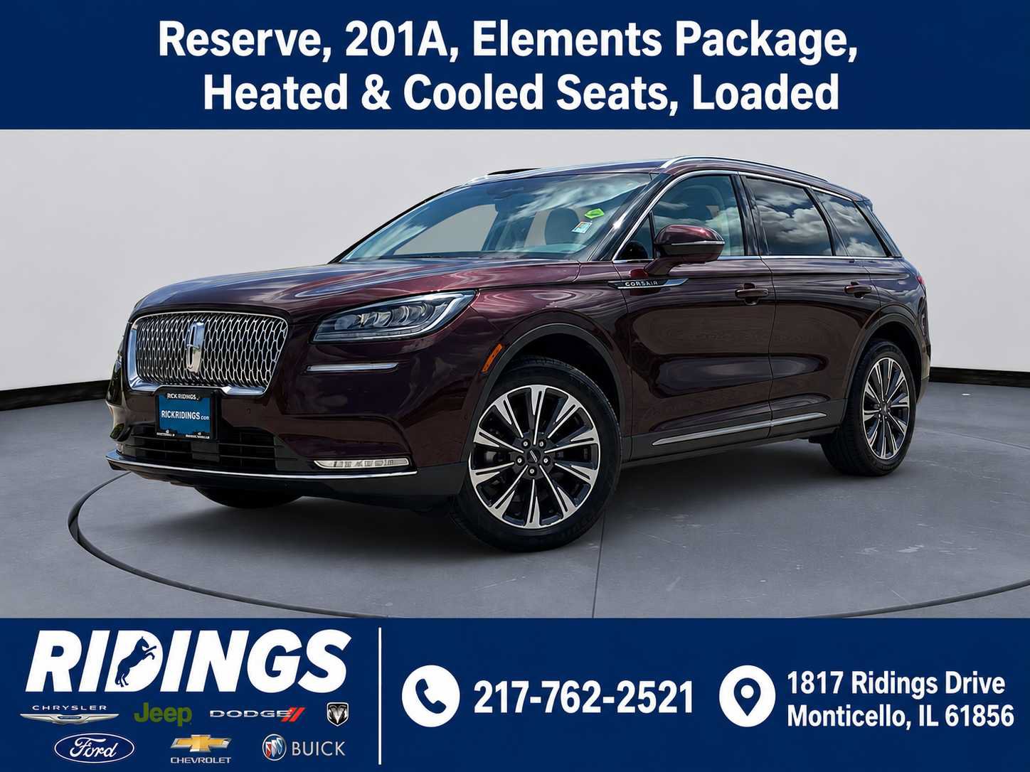 Used 2021 Lincoln Corsair Reserve w/ Equipment Group 201A AWD/4WD image 1