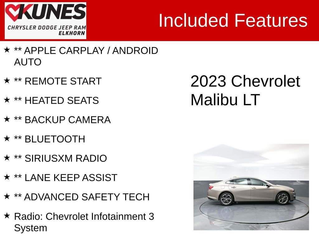 Used 2023 Chevrolet Malibu LT image 3