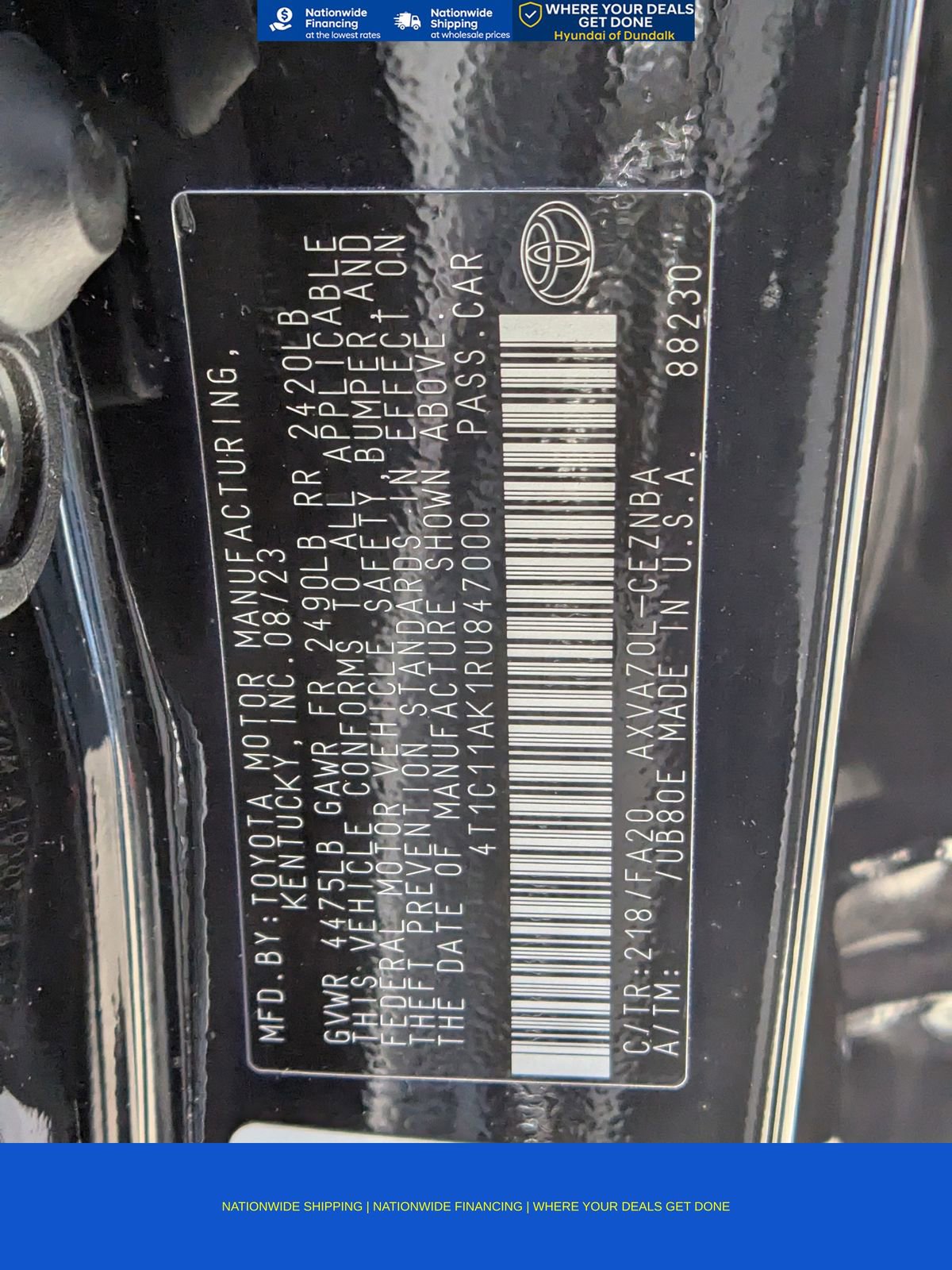 Used 2024 Toyota Camry LE image 45