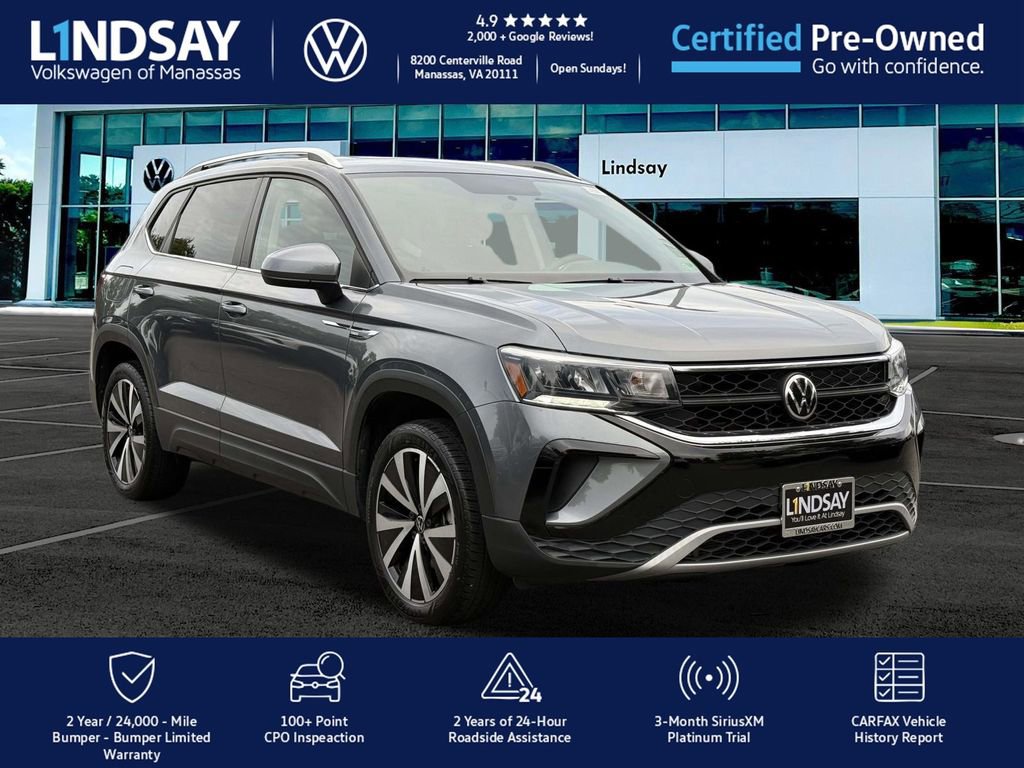 Certified 2022 Volkswagen Taos SE w/ Panoramic Sunroof Package