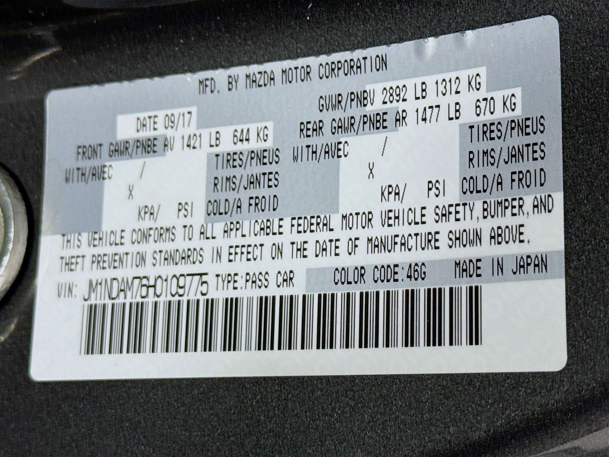 Used 2017 MAZDA MX-5 Miata RF Grand Touring image 35