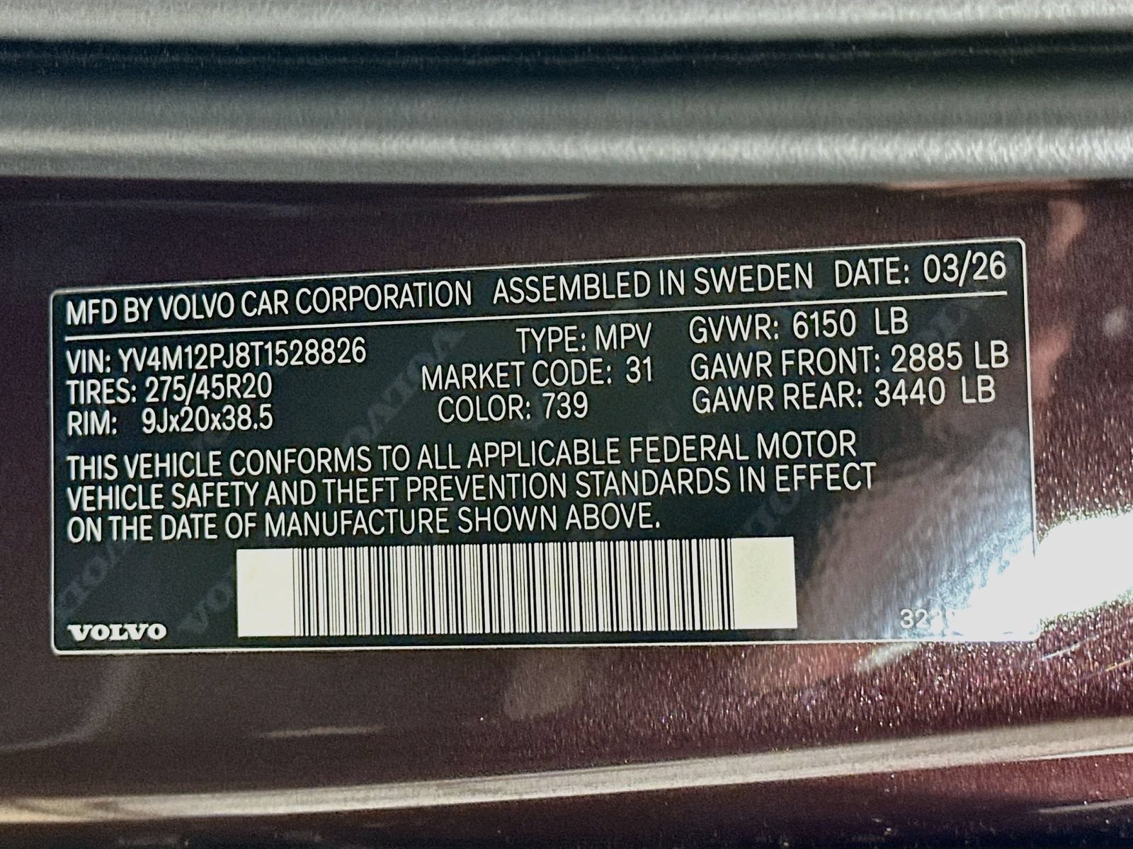 New 2026 Volvo XC90 B5 Core w/ Protection Package AWD/4WD image 48