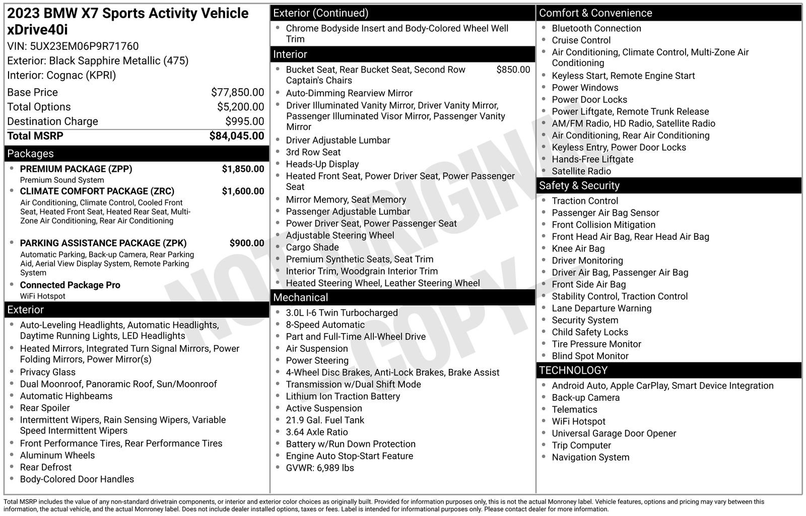 Used 2023 BMW X7 xDrive40i w/ Premium Package image 5