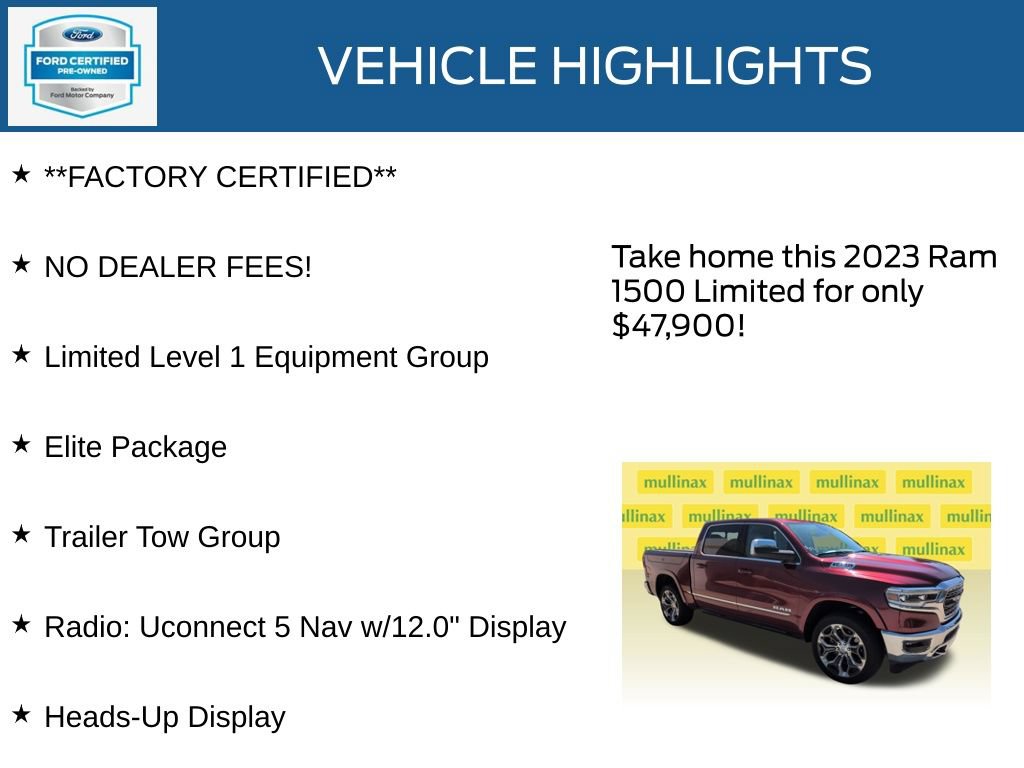 Used 2023 RAM 1500 Limited AWD/4WD image 12