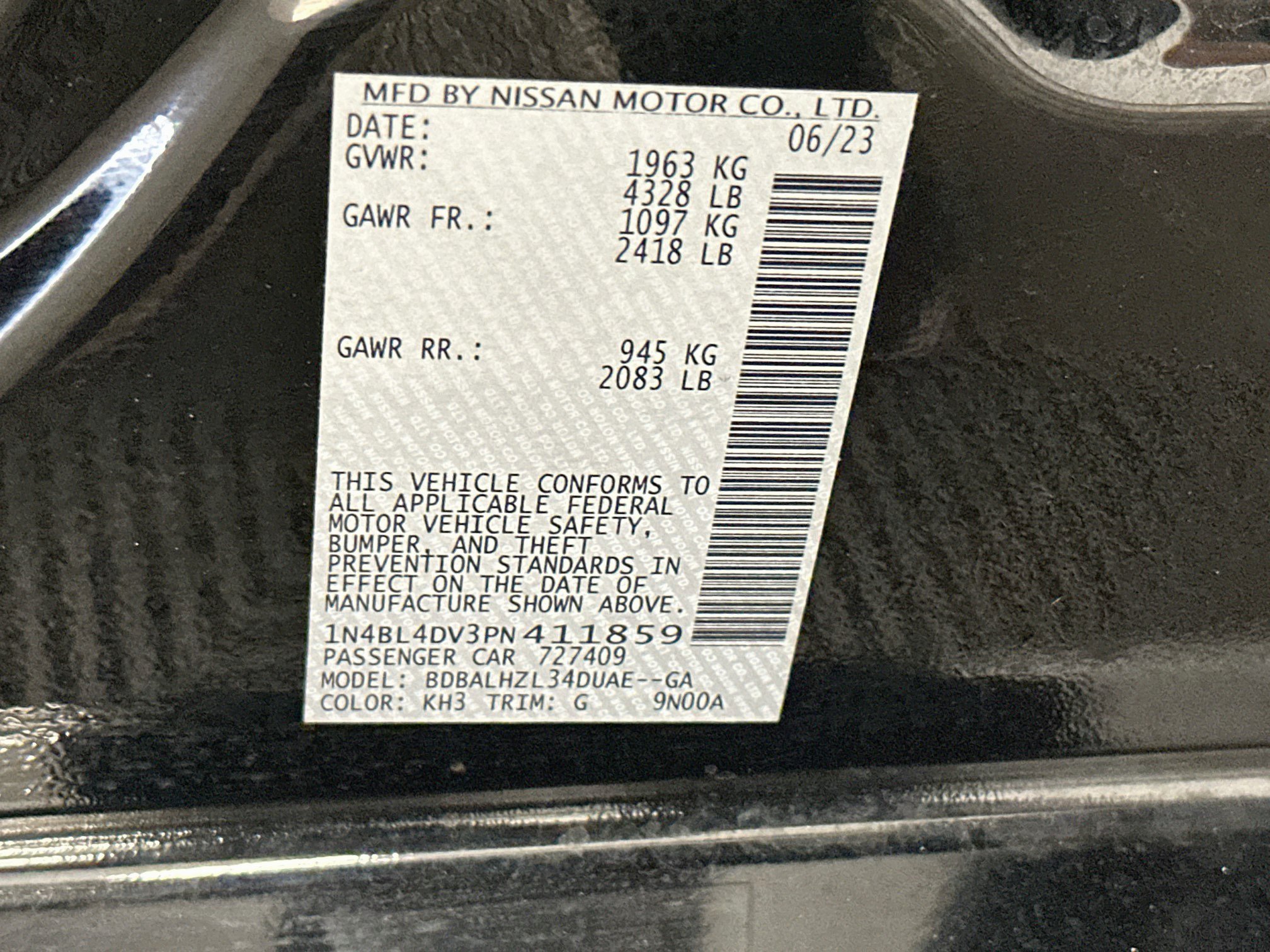 Used 2023 Nissan Altima 2.5 SV w/ SV Premium Package FWD image 12