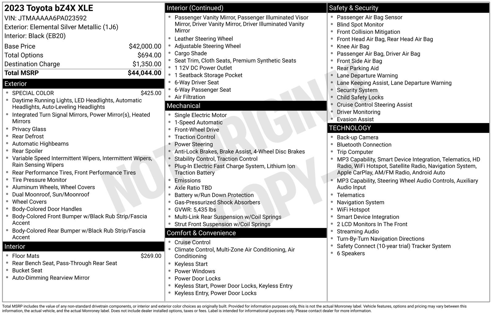 Certified 2023 Toyota bZ4X FWD image 2