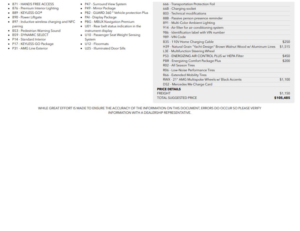 Used 2023 Mercedes-Benz EQE 500 4MATIC SUV image 58