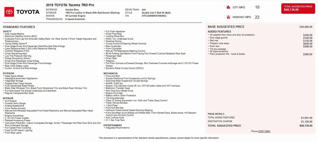 Used 2019 Toyota Tacoma TRD Pro image 4